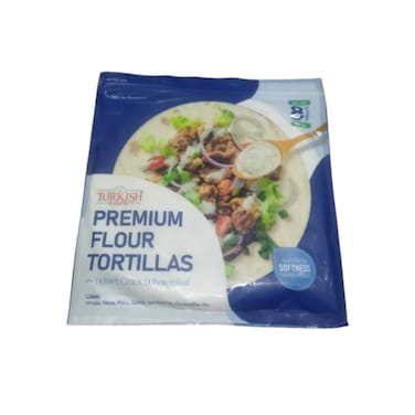 Turkish Cuisine  Premium Flour Tortillas 20 cm 8 Pieces