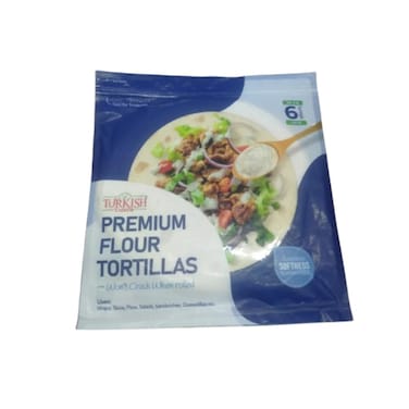 Turkish Cuisine  Premium Flour Tortillas 25 cm 6 Pieces