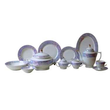 GREEN DINNER SET GGK GOLDN FULL NOB