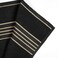 LC Bath Towel Golden Stripe Black
