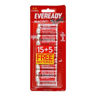 Eveready 1015BP Cells AA 15+5Pcs
