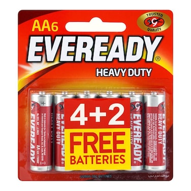 Eveready 1015BP Cells 4+2Pcs AA
