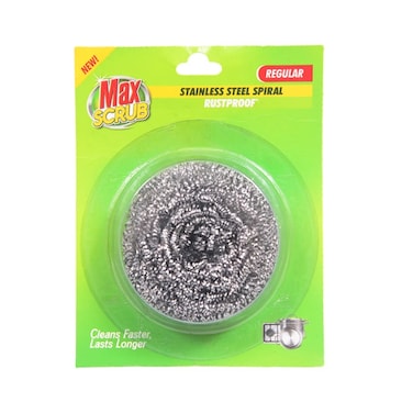 Max Scrub Stainless Steel Spiral Regular