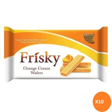 Innovative Frisky Orange Wafer 23.6g (Pack Of 10)