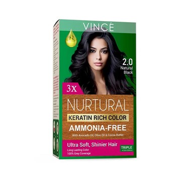 Vince Nurtural Women Hair Color Natural Black 2.0 132ml