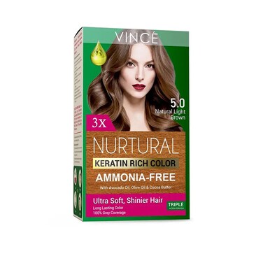 Vince Nurtural Women Hair Color Natural Light Brown 5.0 132ml