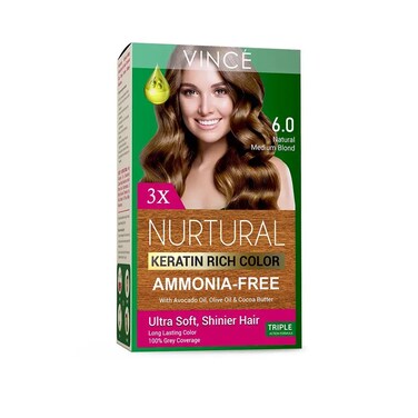Vince Nurtural Women Hair Color Natural Medium Blonde 6.0 132ml