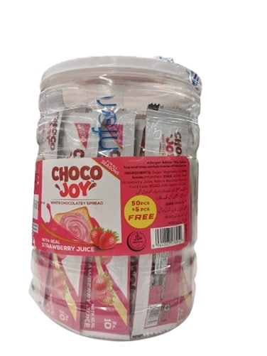 Choco Joy Chocolate Spread Strawberry 10 gr (Pack Of 50)