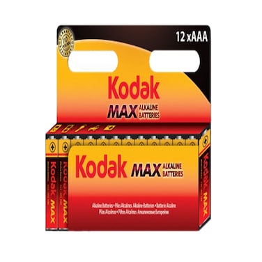 Kodak Max Alkaline Batteries AAA (Pack Of 12)