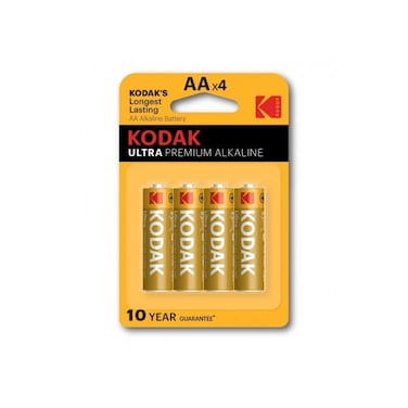 Kodak Ultra Premium Alkaline Battery AA BP 4Pcs