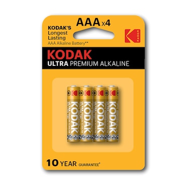 Kodak Ultra Premium Alkaline AAA Battery BP 4Pcs