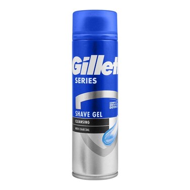 Gillette Series Cleansing With Charcoal Shave Gel 200ml