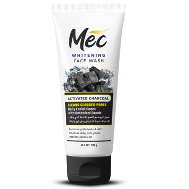 Meclay Whitening Activated Charcoal Face Wash 100 ml