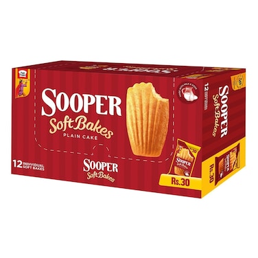Peek Freans Sooper Soft Bakes Plain Cake (Pack Of 12)