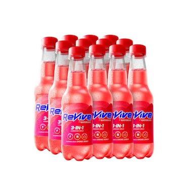 Revive Lychee Burst 3 In 1 Bottle 300ml (Pack Of 12)