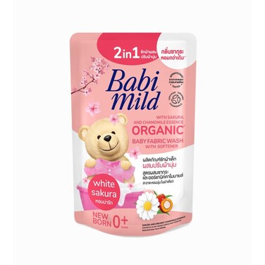 Babi Mild Natural 2 In 1 White Sakura Fabric Wash Refill  570 ml