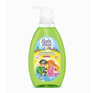 Babi Mild Kids Antibacterial Organic Head to Toe Wash 390 ml