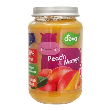 Deva Peach &amp; Mango Baby Food 7 + Months 200 gr