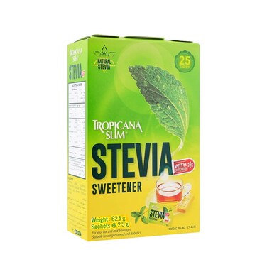 Tropicana Slim Stevia With Chromium 62.5 gr (Pack Of 25)