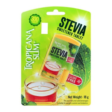 Tropicana Slim Stevia Sweetener Tablets 18 gr (Pack Of 300)