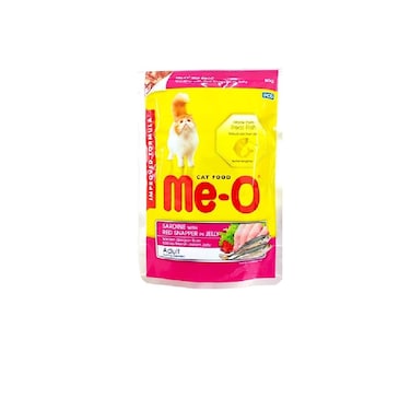 Me-O Pouch Sardine with Red Snapper in Jelly 80g