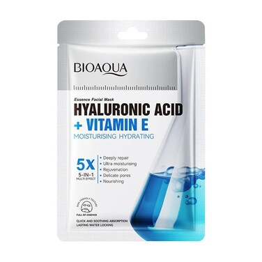 BIOAQUA Hyaluronic Acid &amp; Vitamin E Facial Sheet Mask