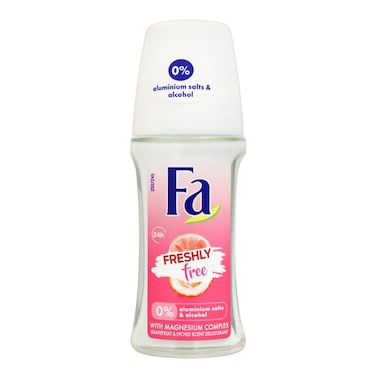 Fa 24H Freshly Free Grapefruit &amp; Lychee Scent Roll On Deodorant  50ml