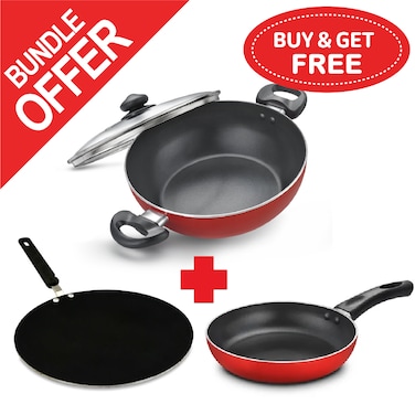 CHEF NS TAWA 30 Inch + FRY PAN 24 Inch + WOK 26 Inch - BUNDLE OFFER