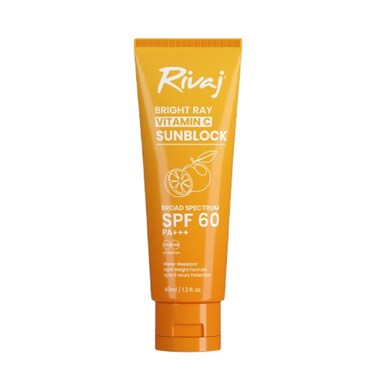 Rivaj SPF60 Vitamin C Sunblock 40ml