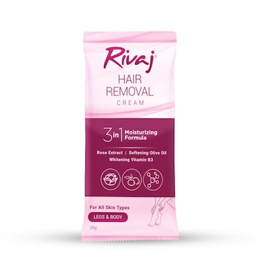 Rivaj Hair Removal Cream 3 In 1 Moisturizing Formula 20g