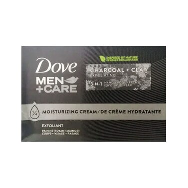 Dove Soap Men Care Charcoal Clay Exfoliating 106g