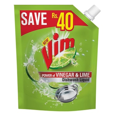 Vim Liquid Lime and Vinegar Refill 450 ml
