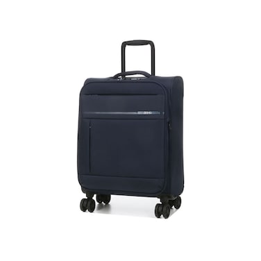 JUMP Monthly's Soft Expandable Luggage Trolley Navy Blue 20Inch