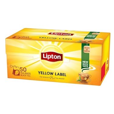 Lipton Yellow Label Black Tea Bags 100g (Pack Of 50)
