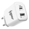 Yolo Type-C &amp; USB-A Port Fast Charger Hyper Volt Series 20W Y-203 White