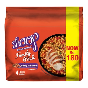 Shan Shoop Spicy Chicken Flavour Family Pack Instant Noodles 4 Pcs