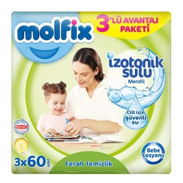 Molfix Isotonic Fresh Clean 60pc (3 Packets)