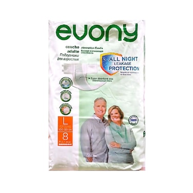Evony Adult Diaper Large 8pc
