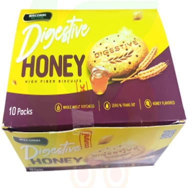Bisconni Digestive Honey High Fiber Biscuits (Pack Of 10)