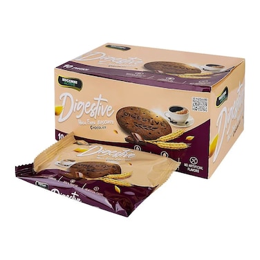 Bisconni Digestive Chocolate 26g (Pack Of 10)