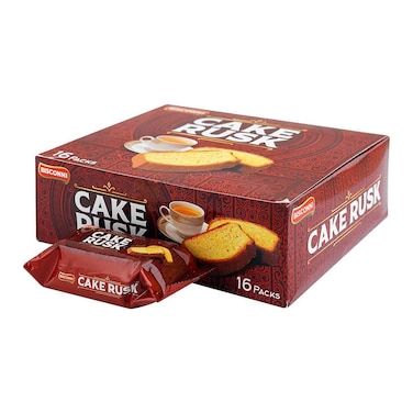Bisconni Cake Rusk Snack Pack 20g (Pack Of 16)