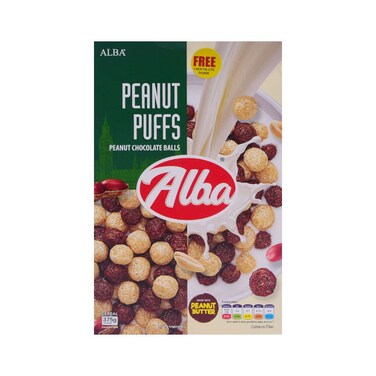 Alba Cereal Peanut Puffs Chocolate Balls 375g