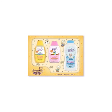 Butterfly Baby Gentle Care Yellow Gift Set 3Pc