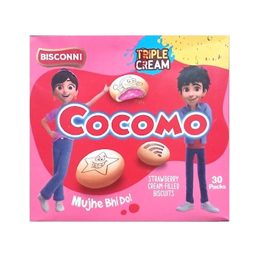Bisconni Cocomo Strawberry Snack pack Triple Cream (Pack Of 30)