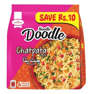 Kolson Instant Noodles Chatpata Family Pack 48g (Pack Of 4)