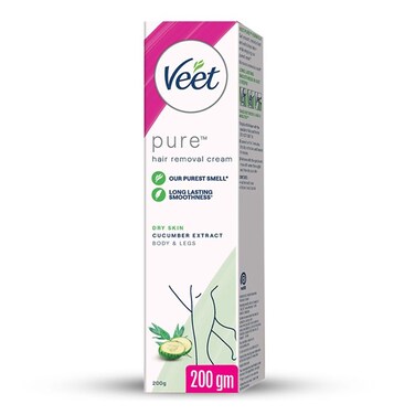 Veet Pure Cucumber Extract Dry Skin Hair Removal Cream 200g