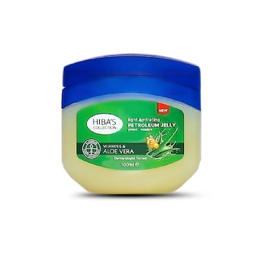 Hiba's Collection Petroleum Jelly Vitamin E &amp; Aloe vera 100ml