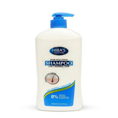 Hiba's Collection Shampoo 2 In 1 Normal Hair 500ml
