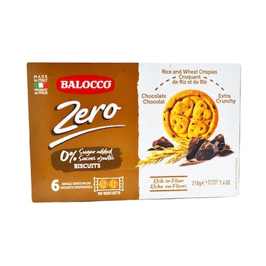 Balocco Zero Sugar Biscuits 210g