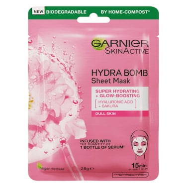 Skin Natural Garnier Skin Active Hydra Bomb Ultra Hydrating Glow Boosting Face Mask